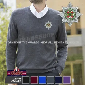 The Irish Guards Lightweight V Neck Sweater