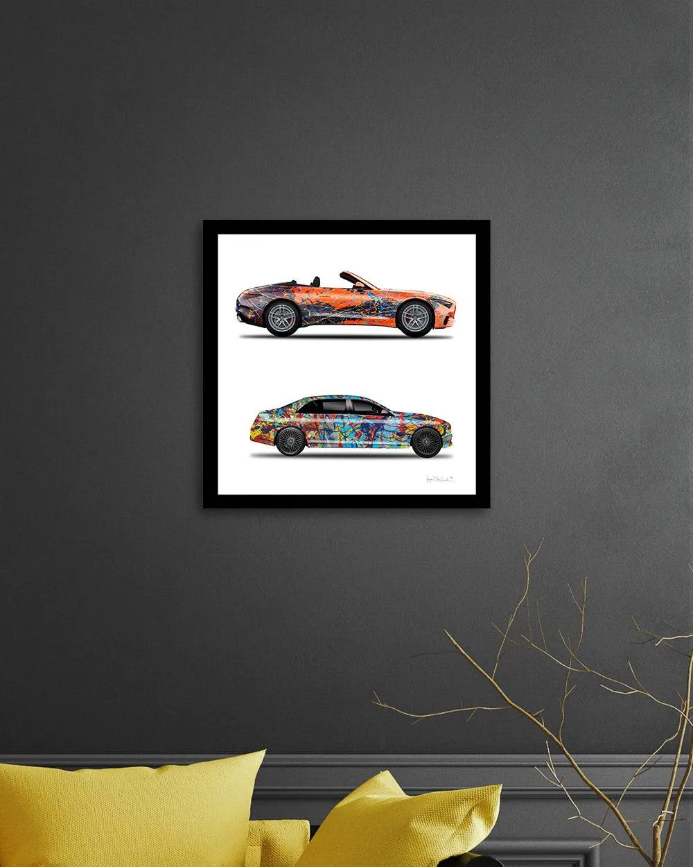 2 - Orange Eclipse & Taffy Galaxy Cars by Jumper Maybach® (Print on Paper)