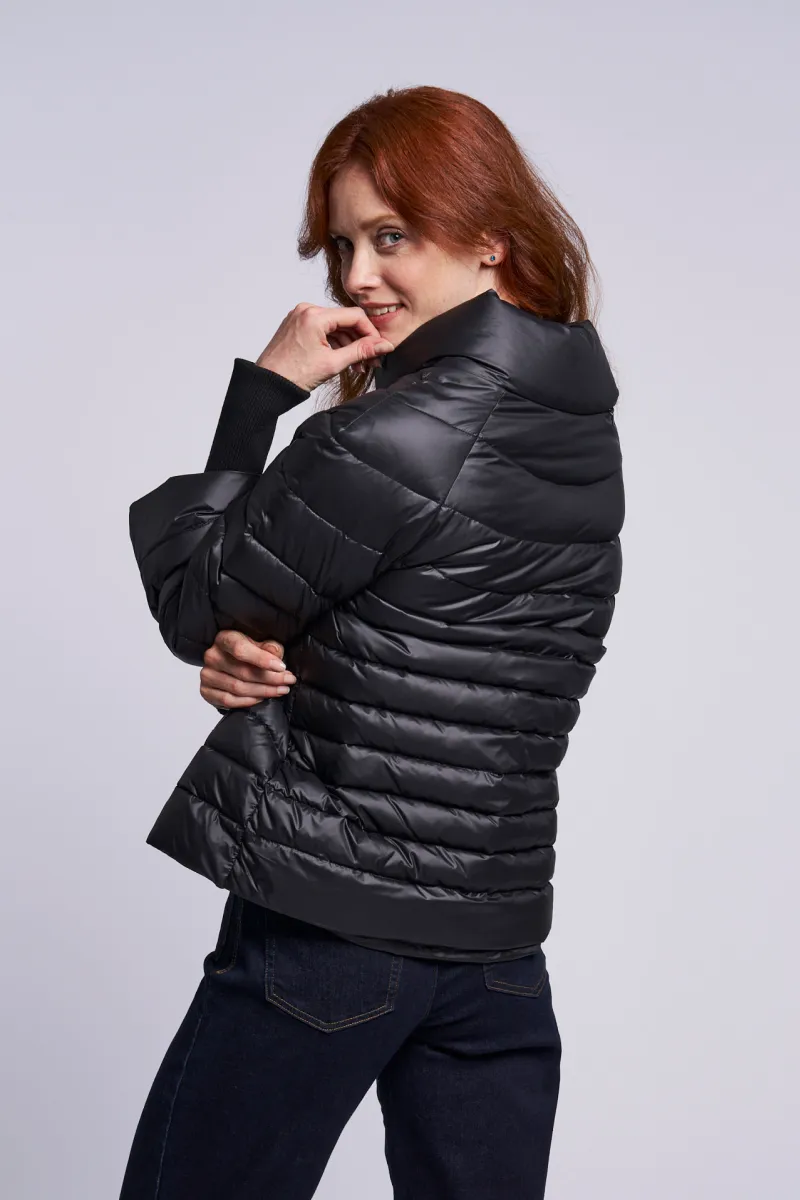 296 Down jacket long fashion knit cuff Holiday Special   $270