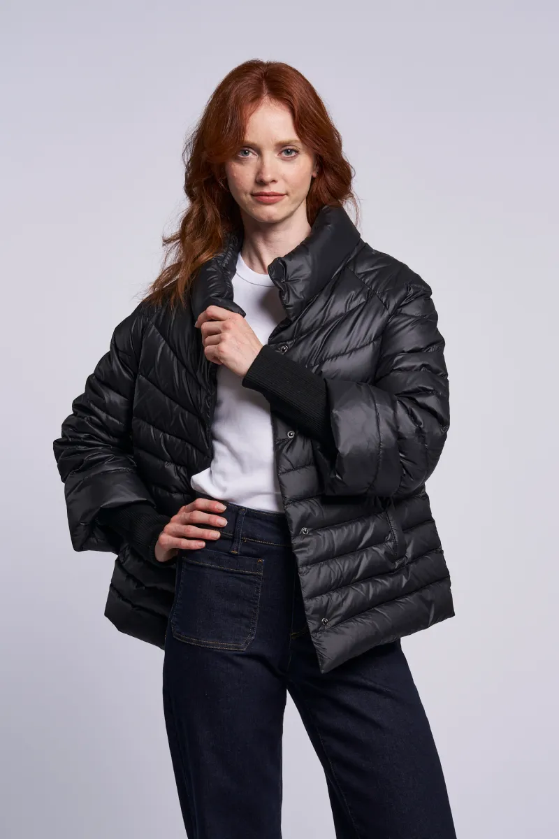 296 Down jacket long fashion knit cuff Holiday Special   $270