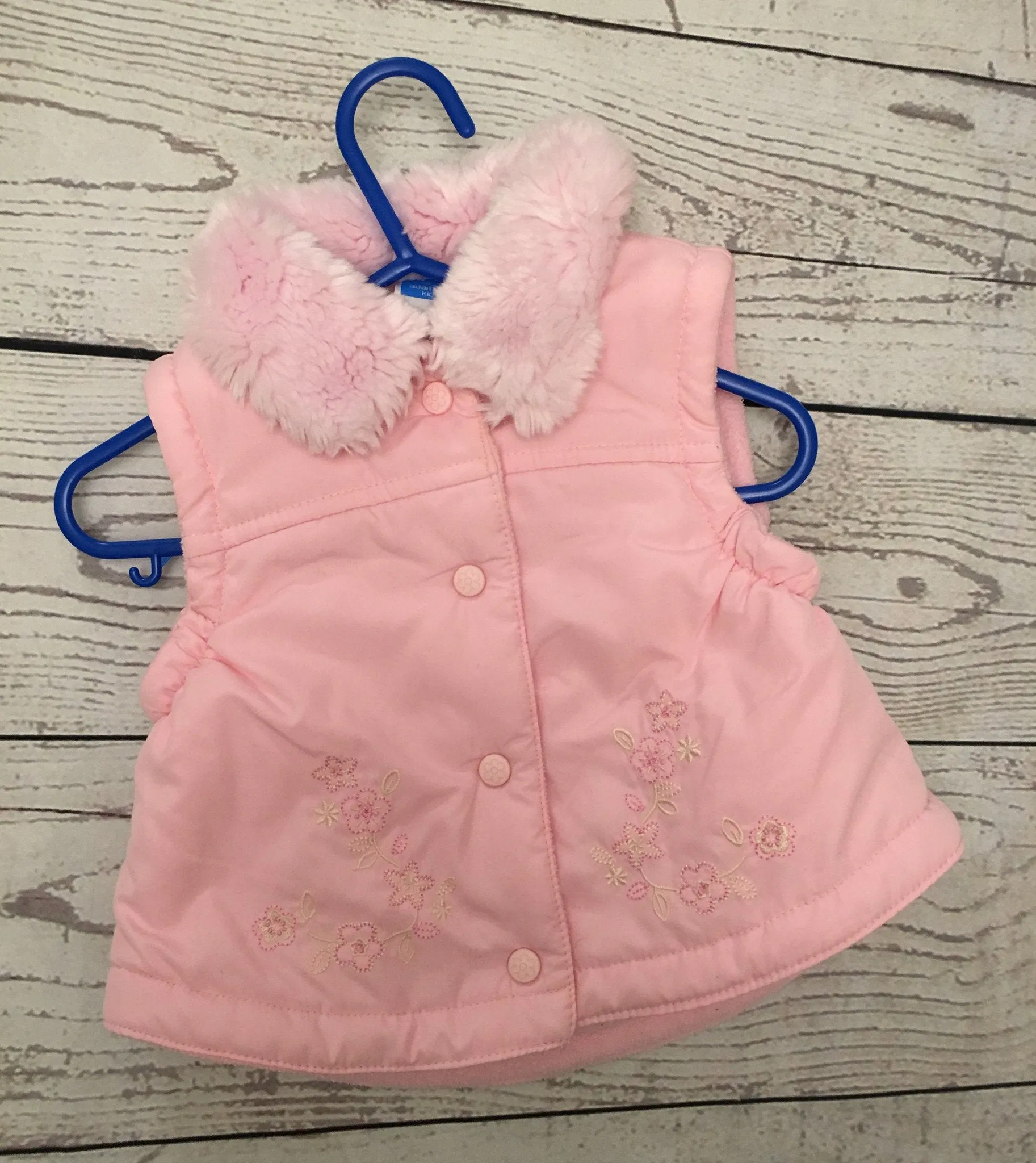 3-6 months fleece lined gilet