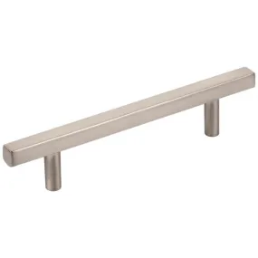 96 mm Center-to-Center Satin Nickel Square Dominique Cabinet Bar Pull #845-96SN