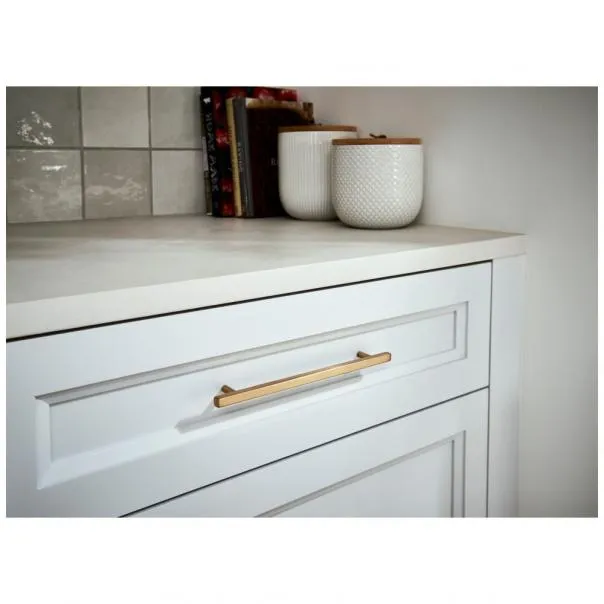 96 mm Center-to-Center Satin Nickel Square Dominique Cabinet Bar Pull #845-96SN