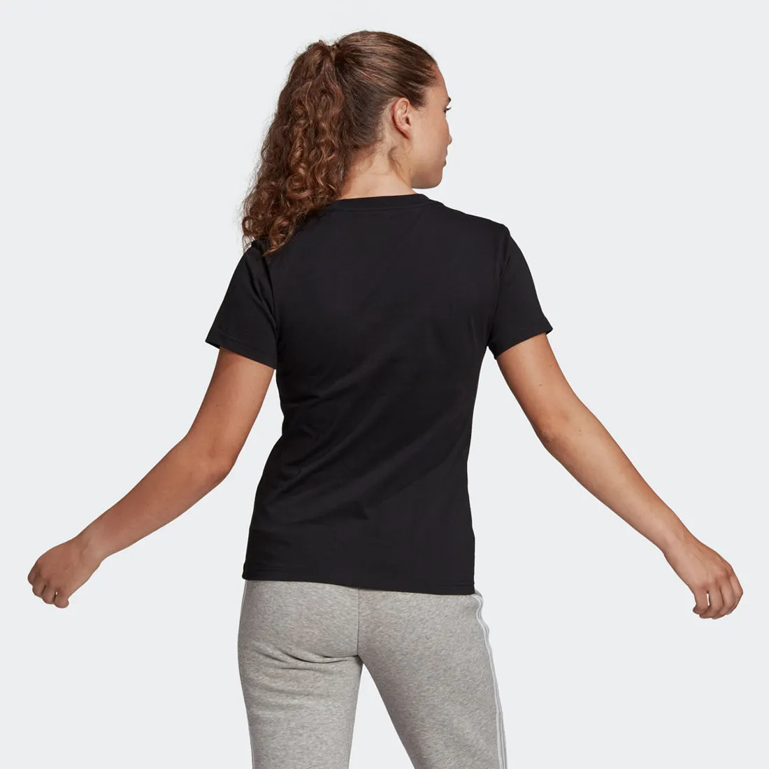 Adidas Essentials Logo Women's T-Shirt Black