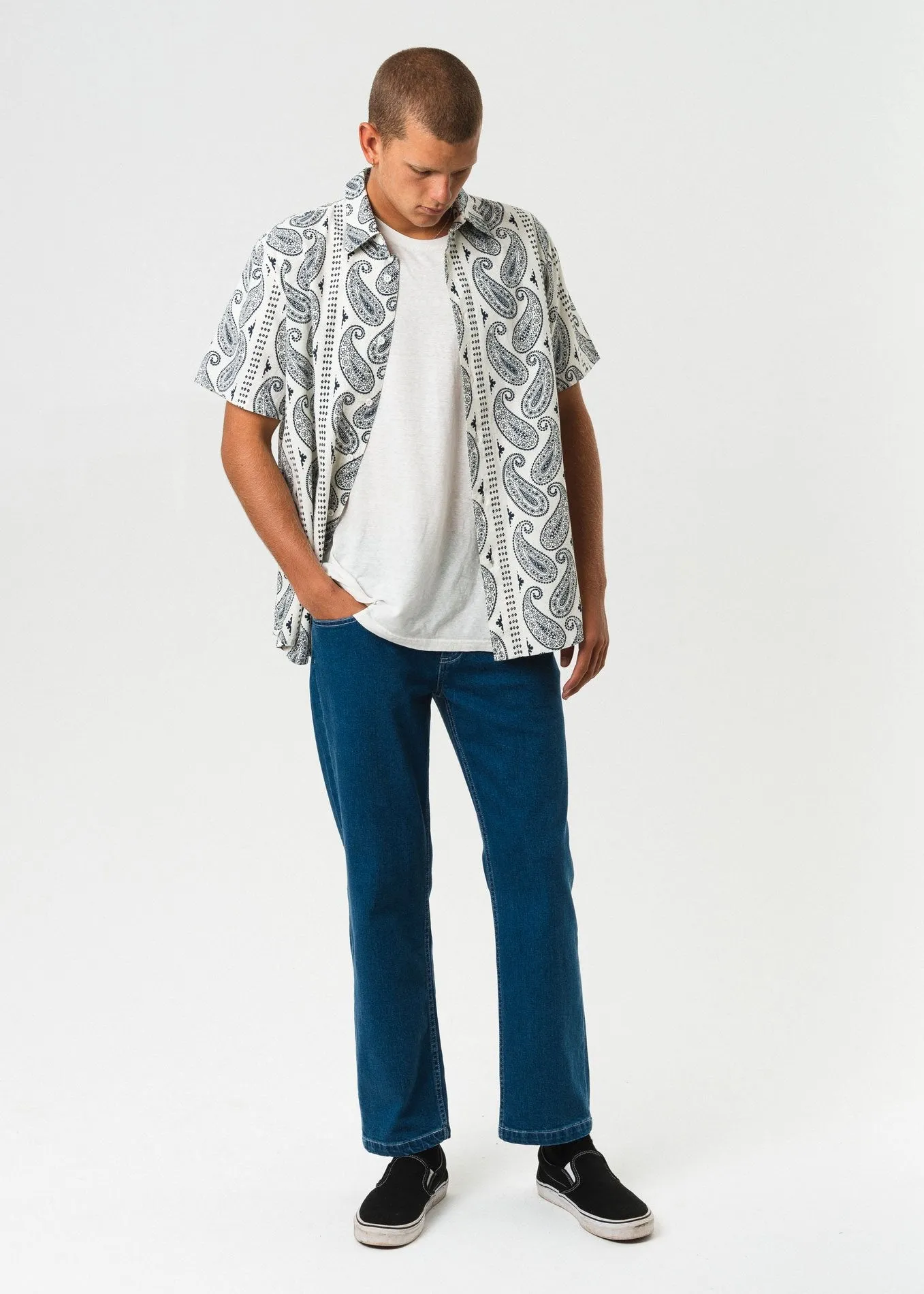 Afends Mens Party Wave - Hemp Short Sleeve Shirt