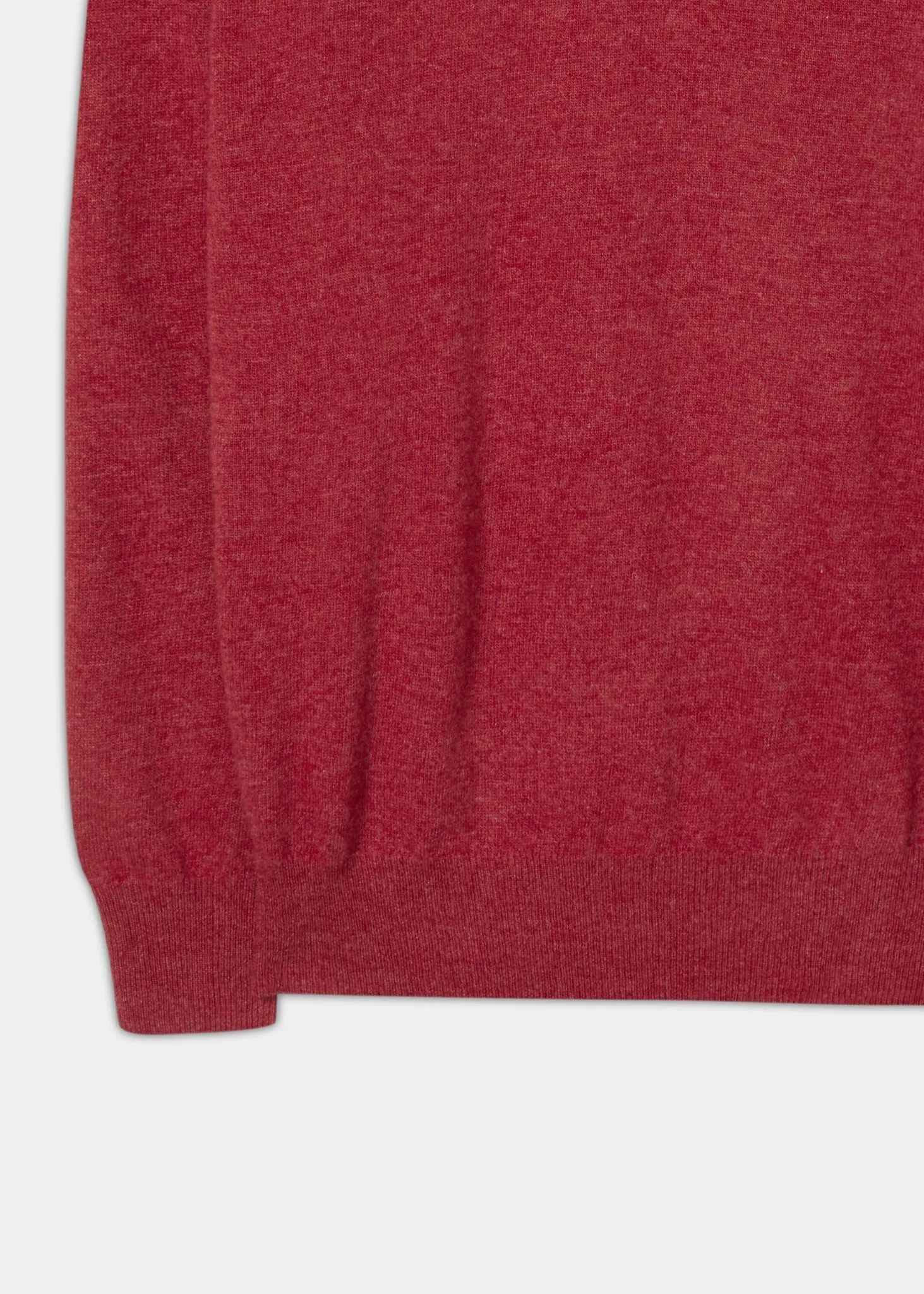 Albury Geelong Wool Jumper in Poppy Melange - Regular Fit