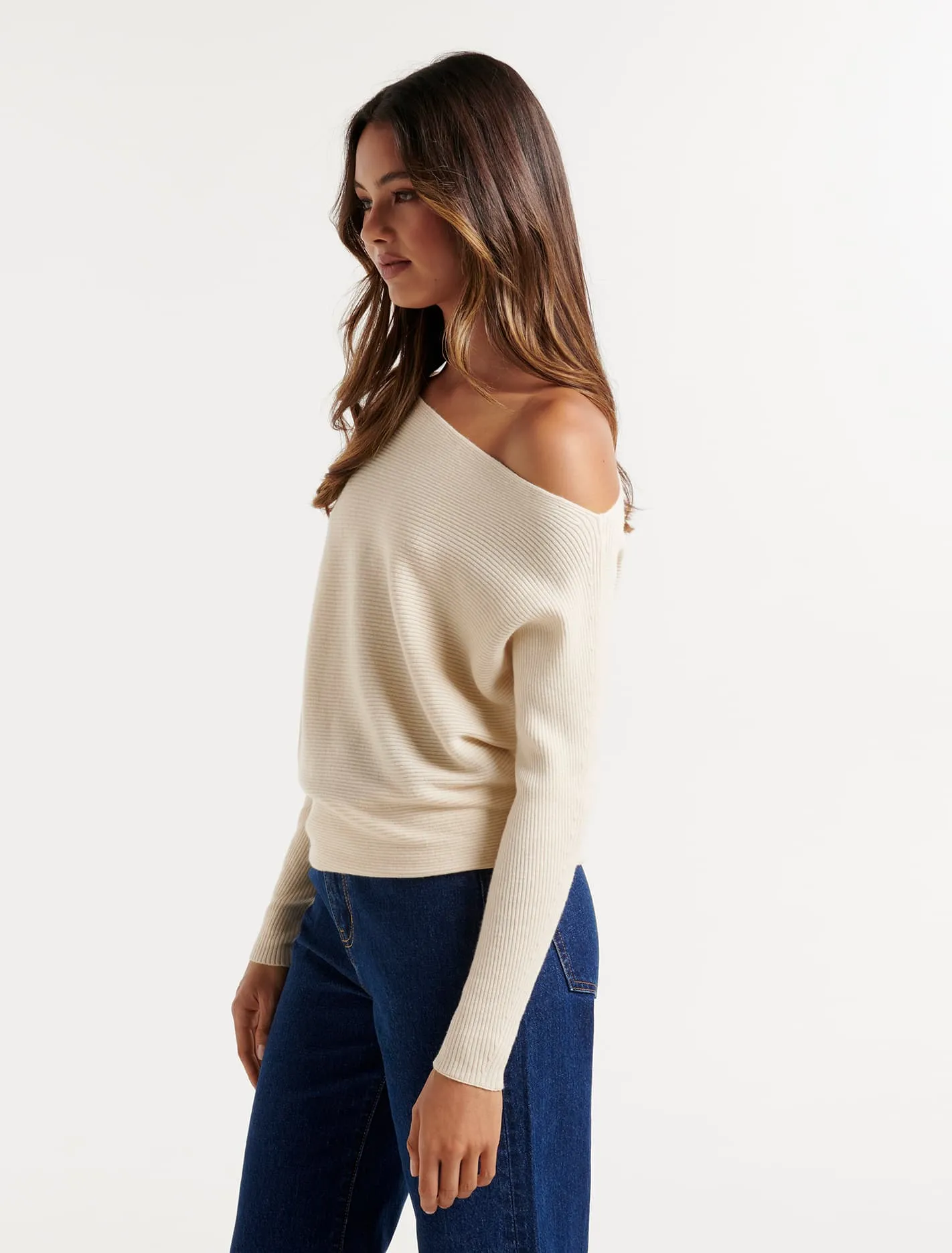 Ali Tipped Shoulder Knit Jumper