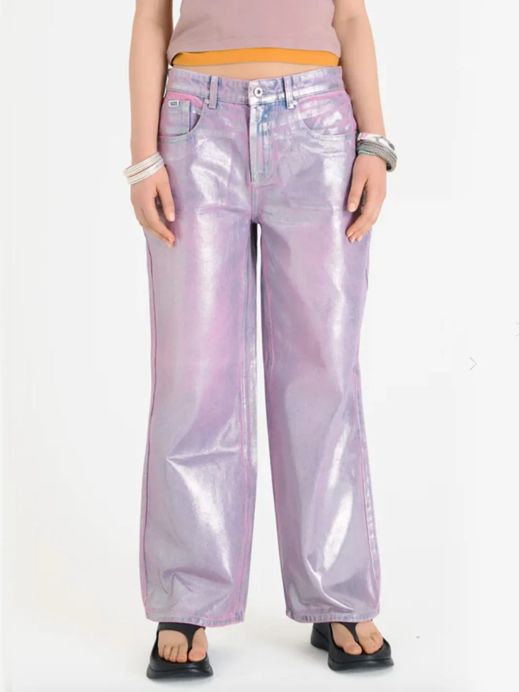 AMETHYST FOILED RELEASE JEANS