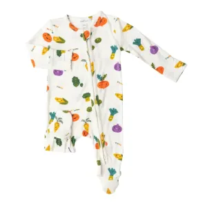 Angel Dear Baby Boys Veggie Monsters 2 Way Zipper Footie Sleeper Pajamas