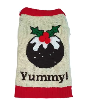 Animate Yummy Christmas Pudding Dog Jumper