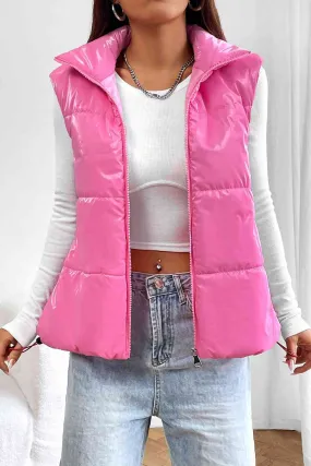 *APP EXCLUSIVE*  Zip Up Collared Vest