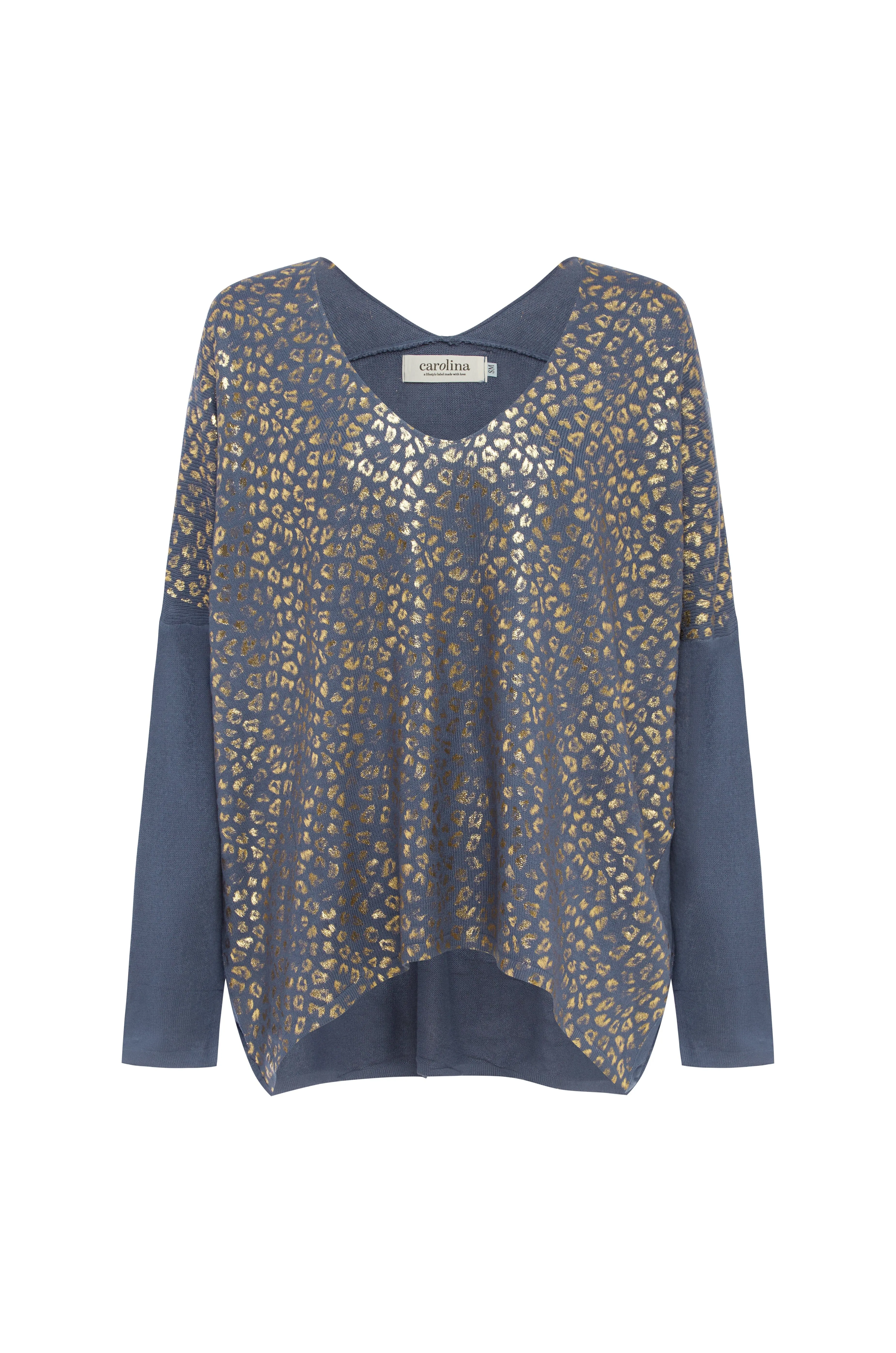 Araya Animal Print Jumper Blue