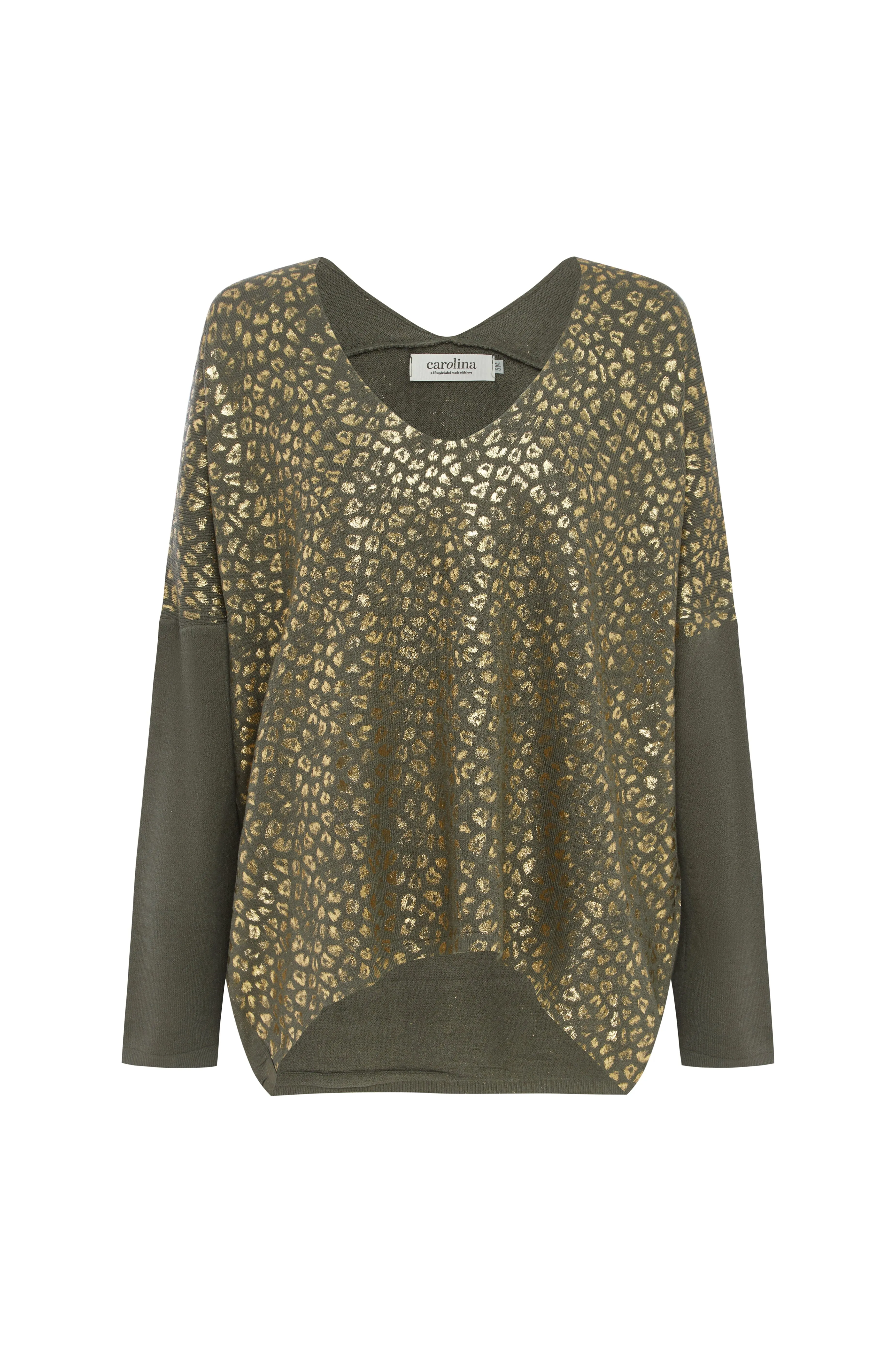 Araya Animal Print Jumper Olive