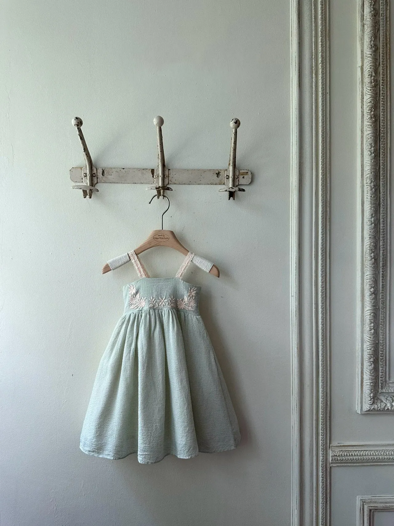 Aria Embroidery Dress _Mint