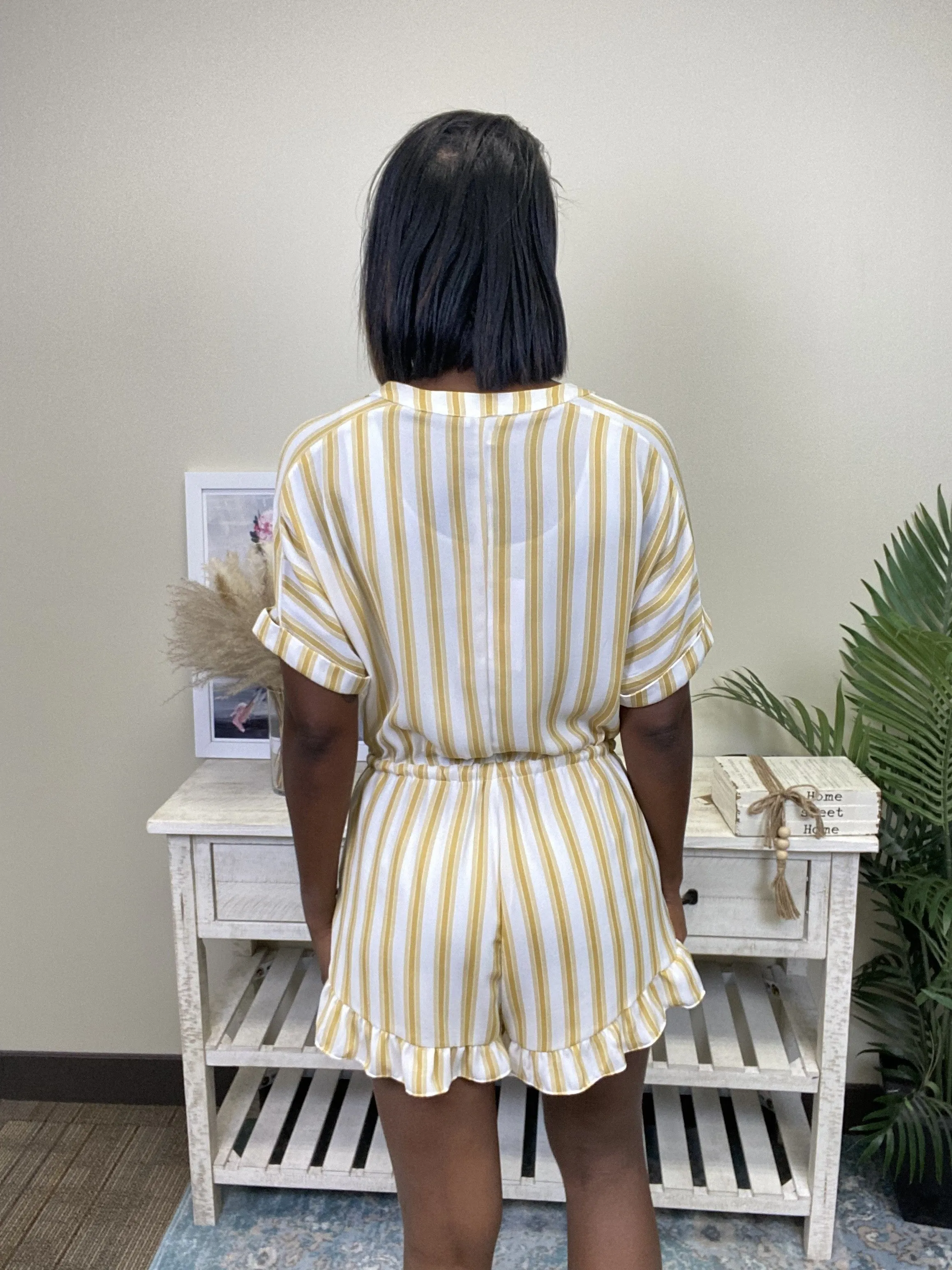 Ava Striped Romper