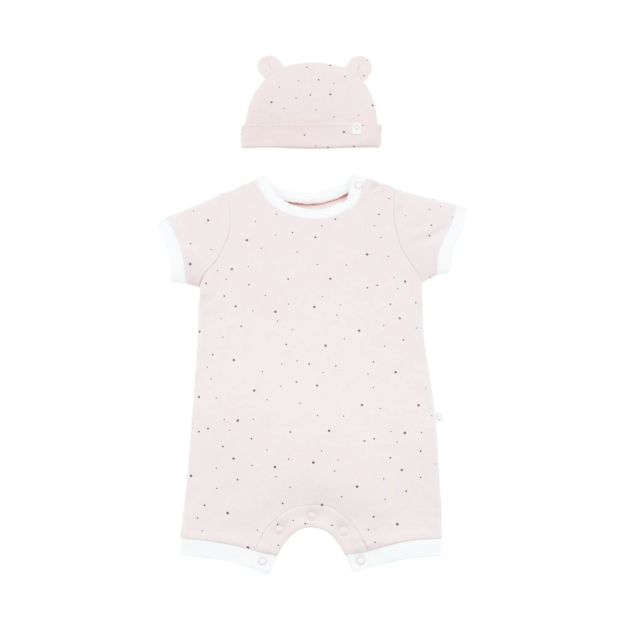 Baby Bear Hat & Summer Sleepsuit Set