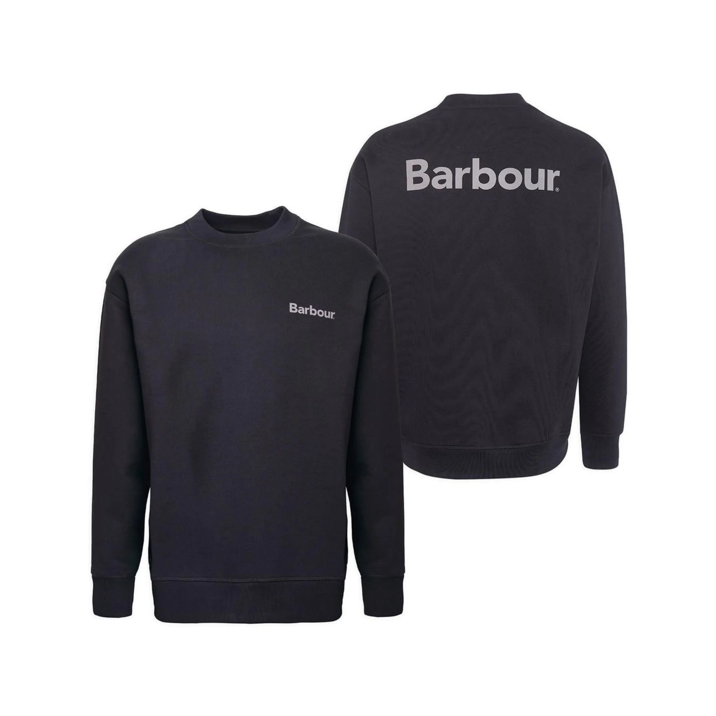 Barbour Brushed Nicholas Oversized Crew Neck Jumper MOL0637BK31 Black