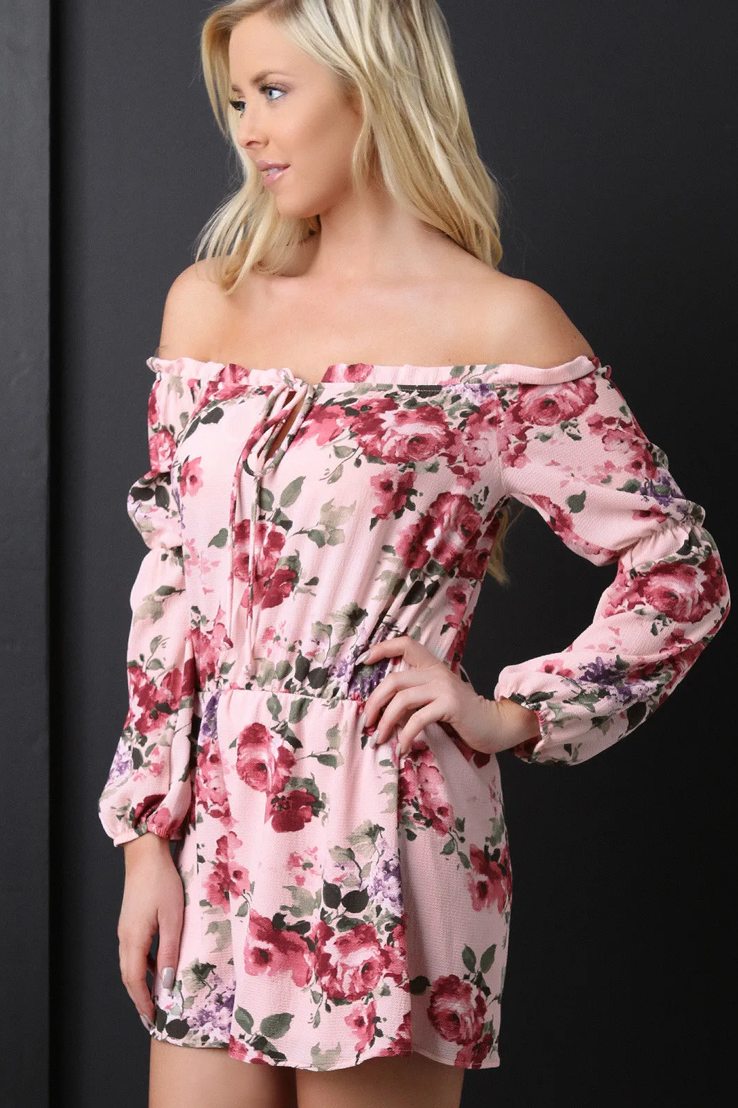 Bardot Floral Print Romper