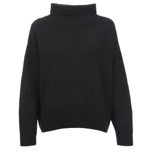 Belstaff Eden Mock Neck Jumper Ladies Knitwear in Black