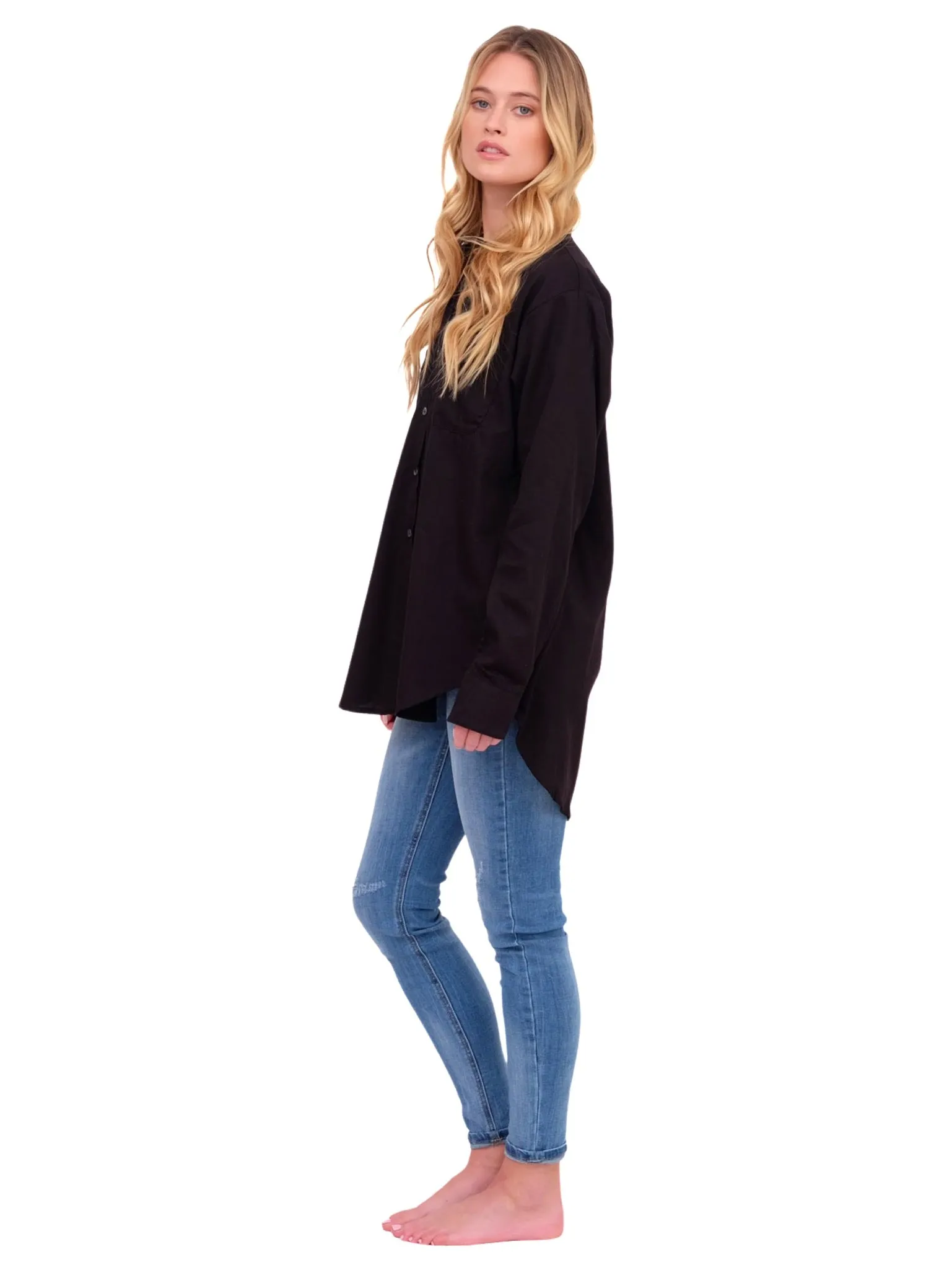 Black Long Sleeve Button Up