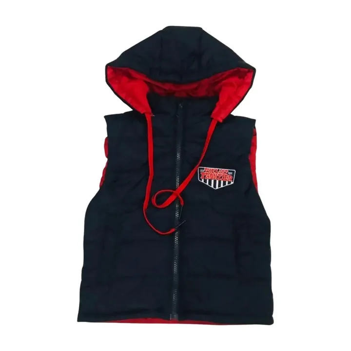 Blue Sleeve Less Puffer Jacket