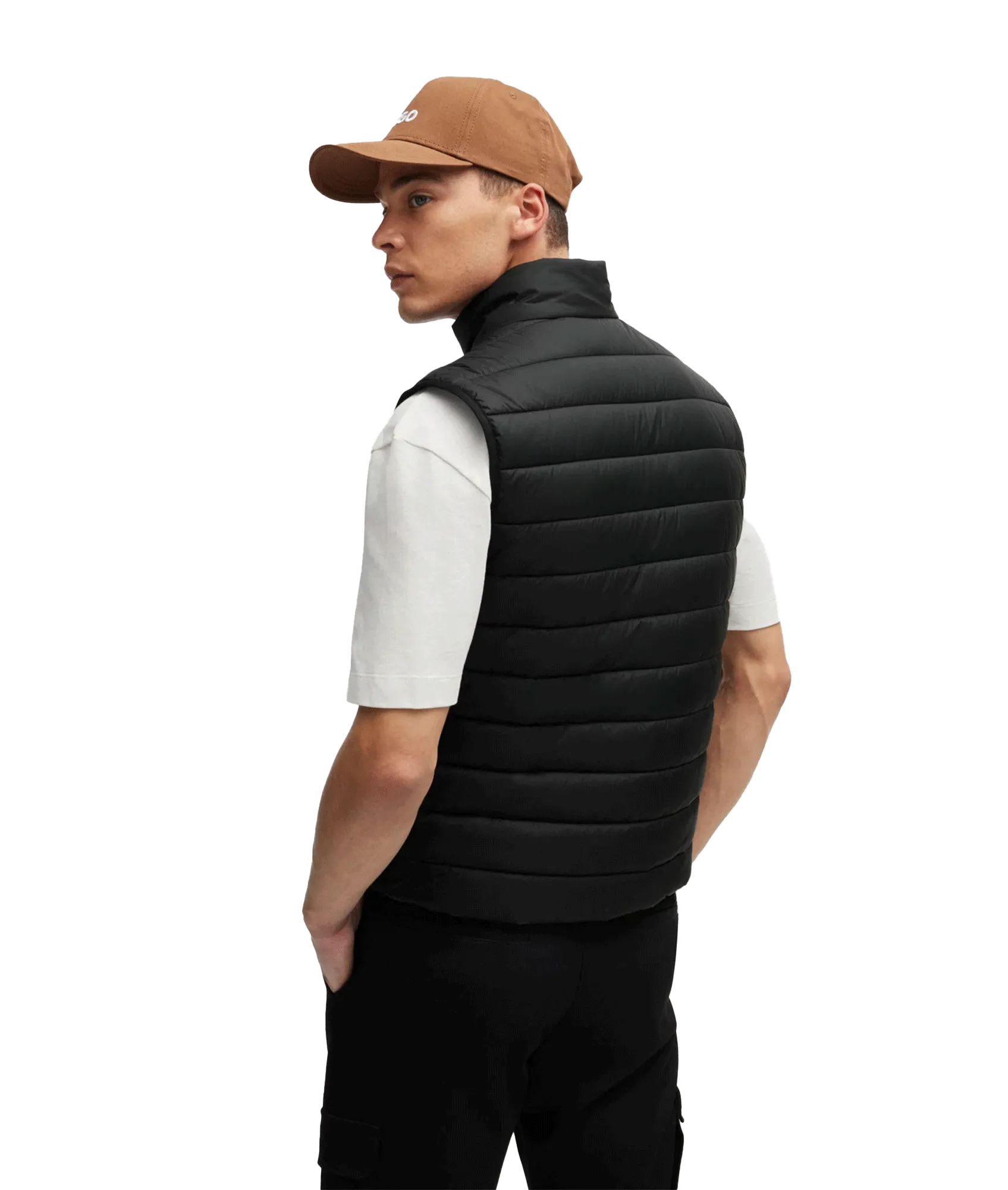 Brentino Slim Fit Gilet - Black