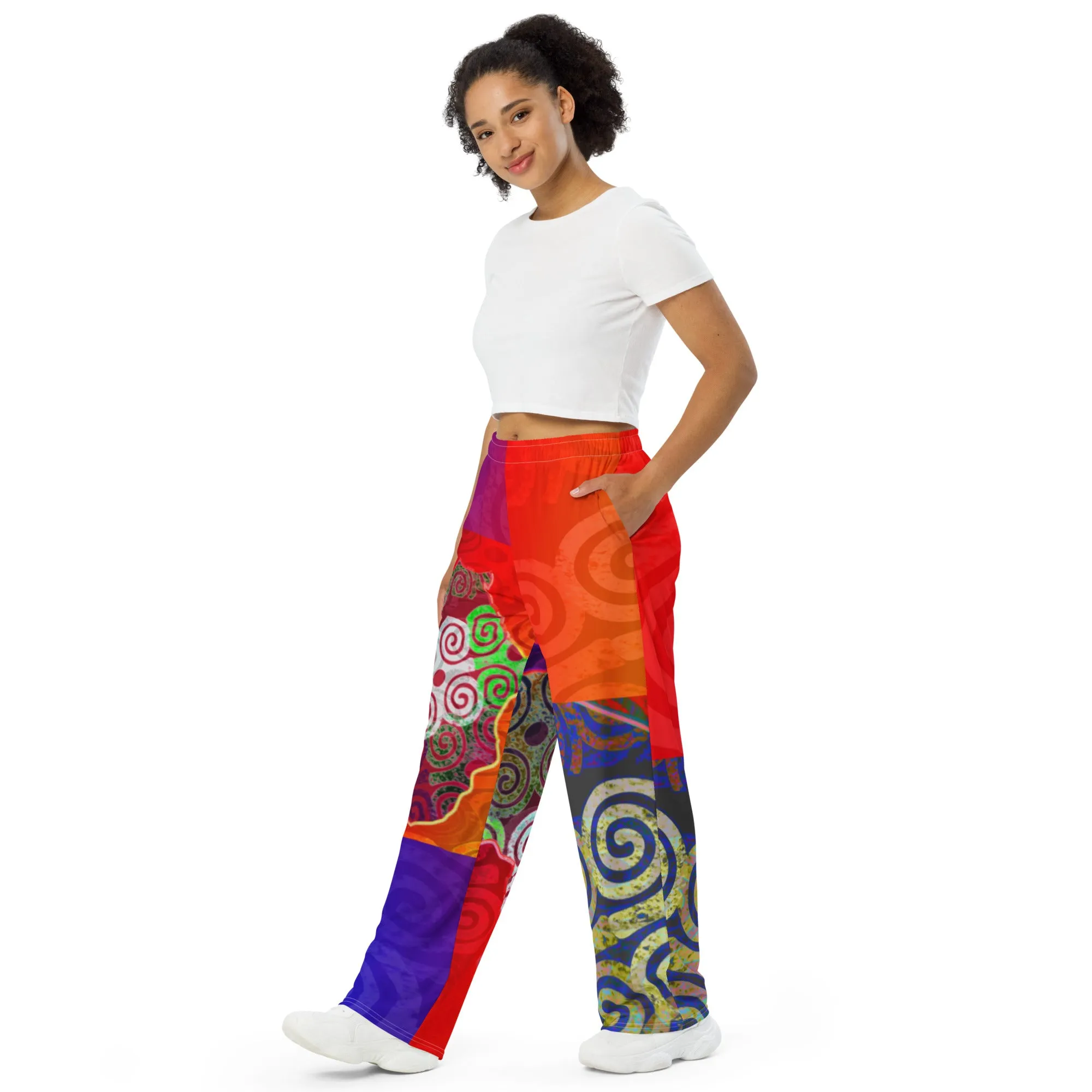 Bubalapa Africa All-over print unisex wide-leg pants