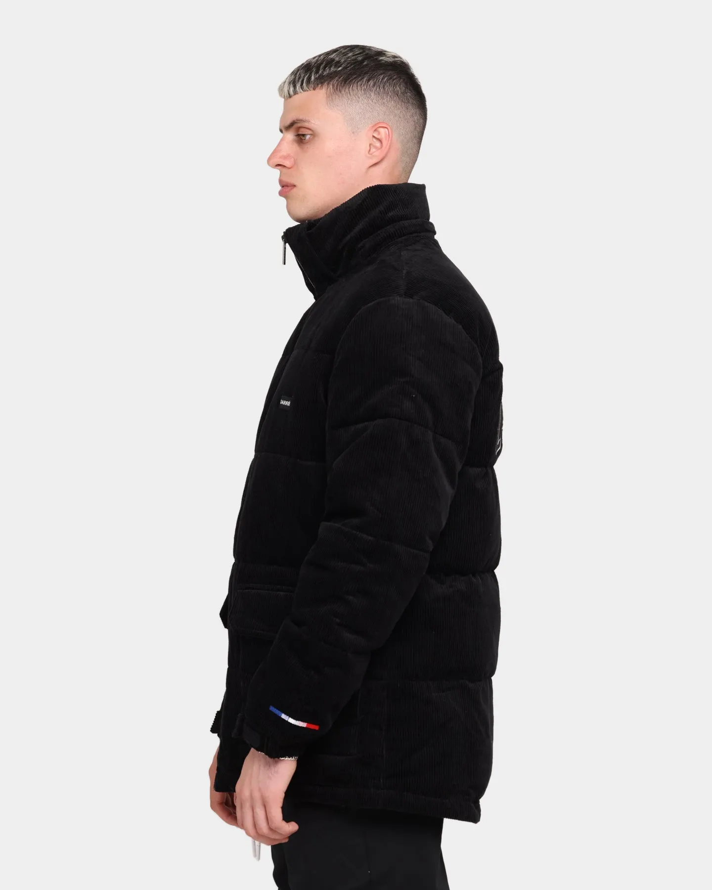 Carré College Cord Puffer Jacket Black