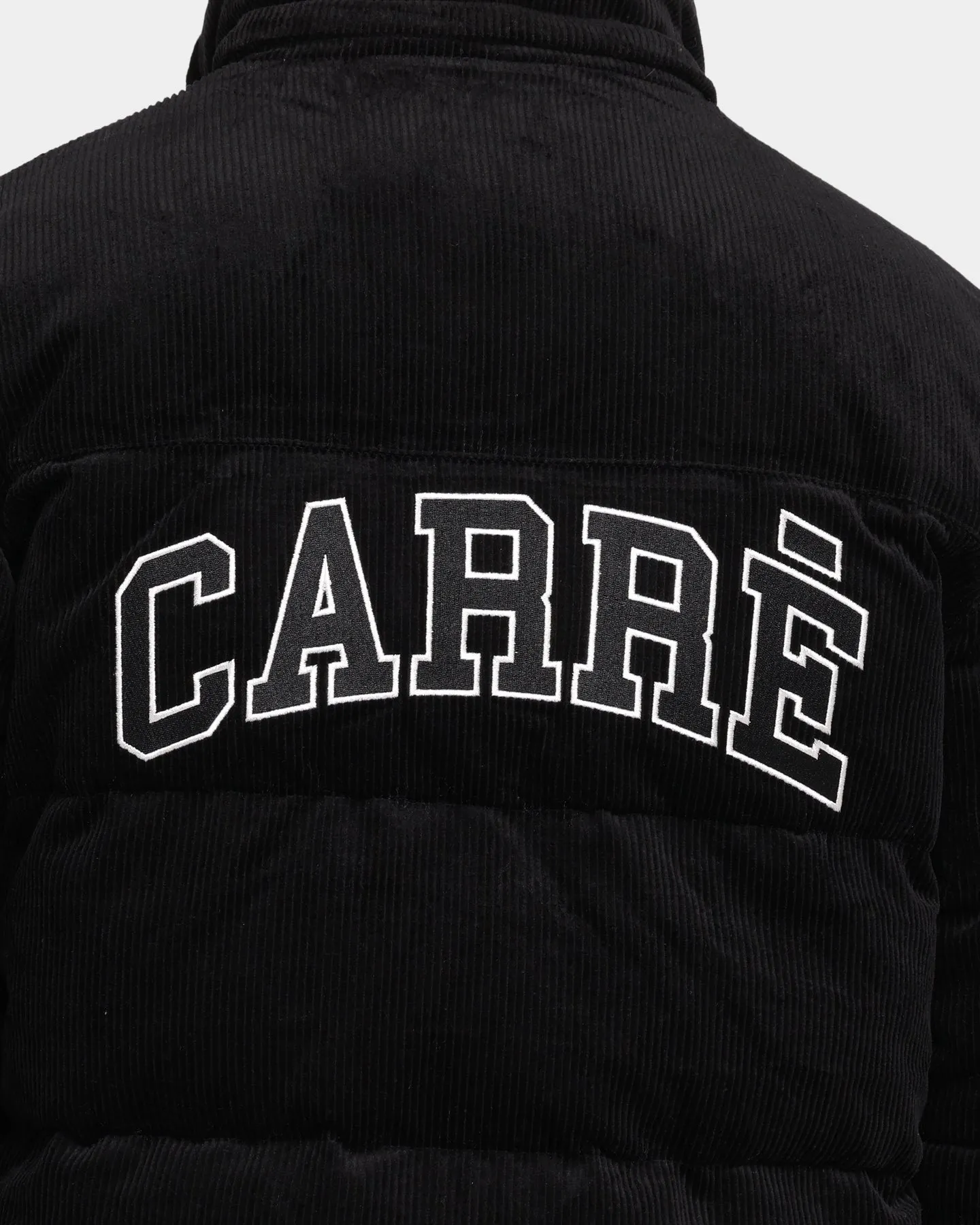 Carré College Cord Puffer Jacket Black