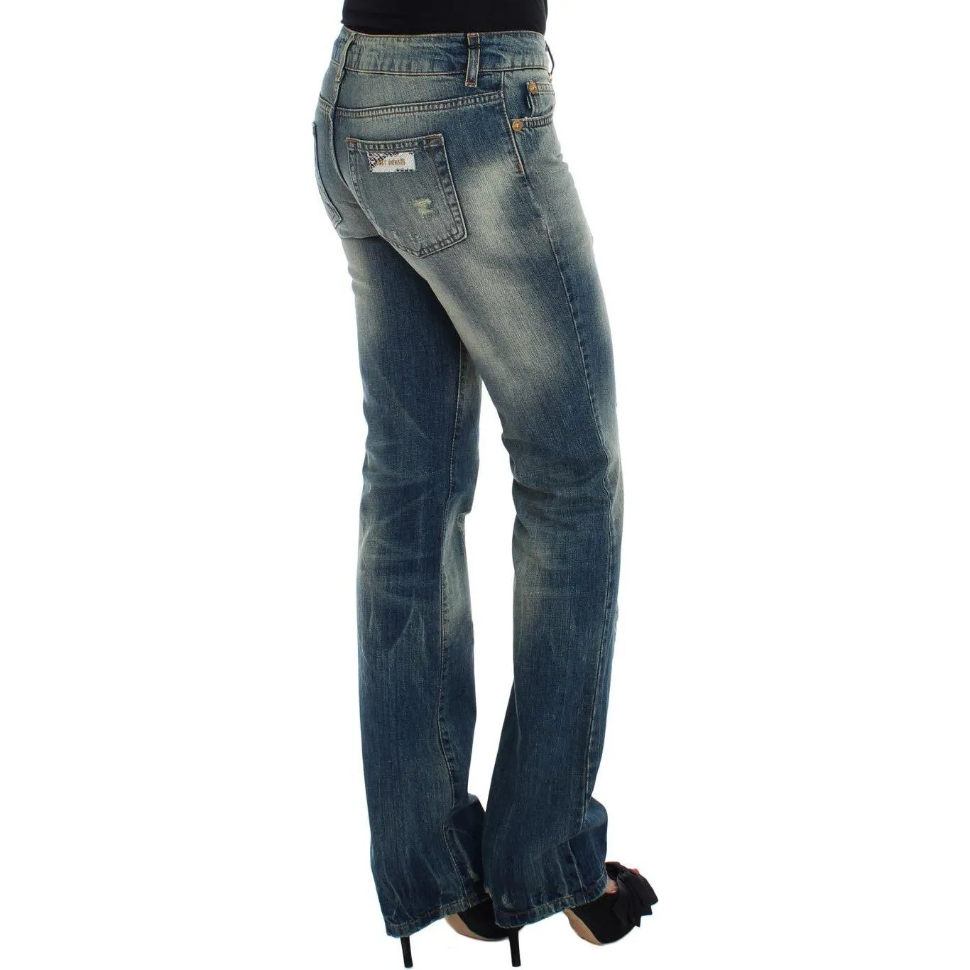 Cavalli Sleek Flair Leg Low Waist Denim