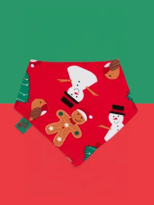 Christmas Snowman Bib