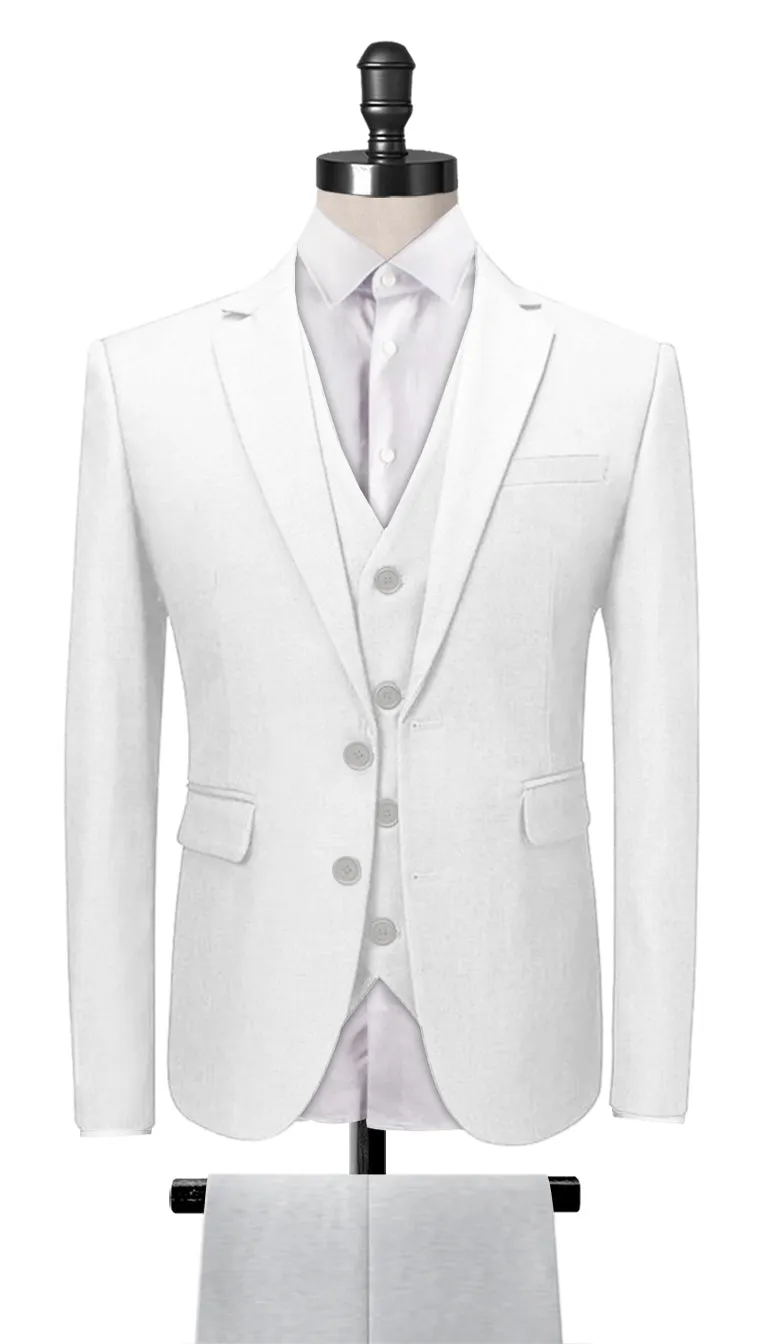 Classic White 3-Piece Suit