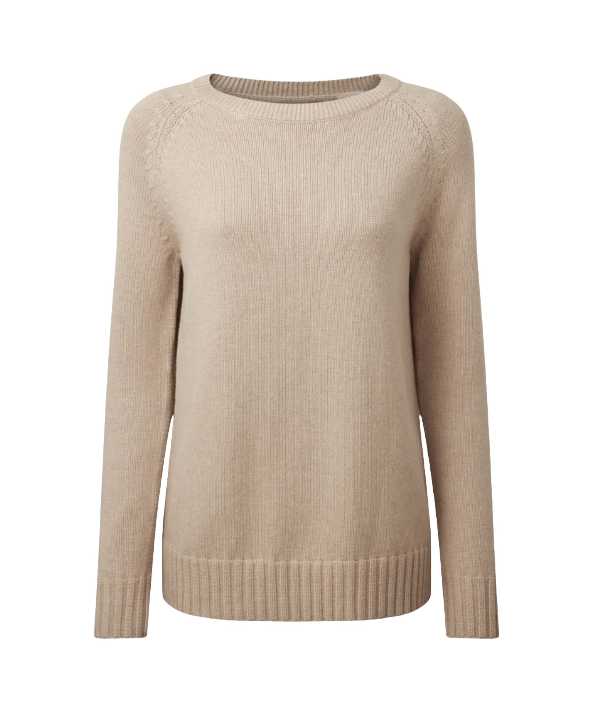 Cornwall Cotton Crew Jumper - Oat