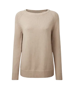 Cornwall Cotton Crew Jumper - Oat