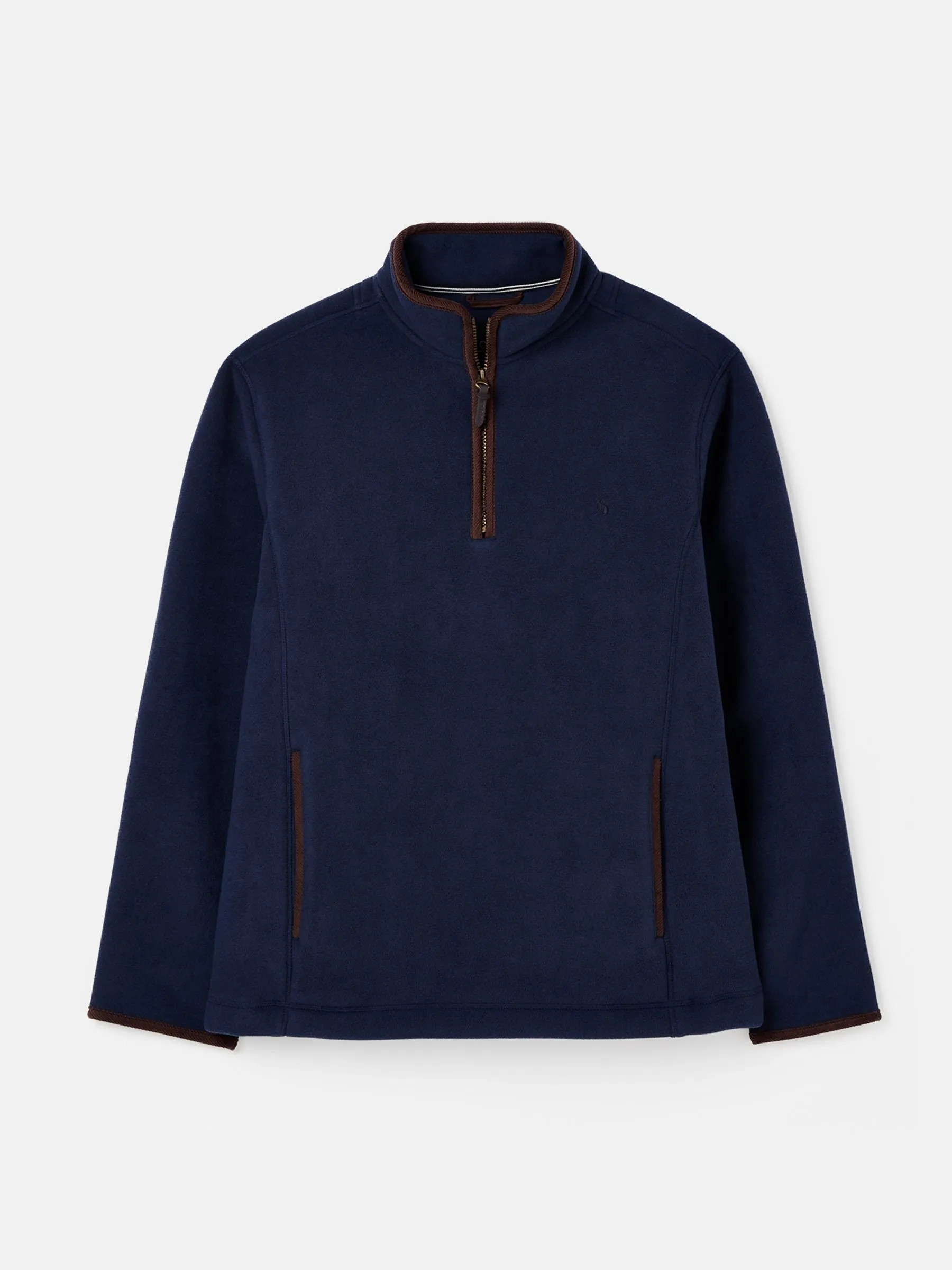 Coxton Quarter Zip Fleece Sweatshirt - Marine Navy