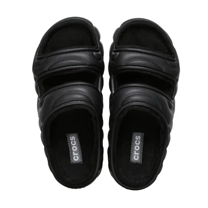 Crocs Classic Cozzzy Overpuff Puffer Sandal Slide Black