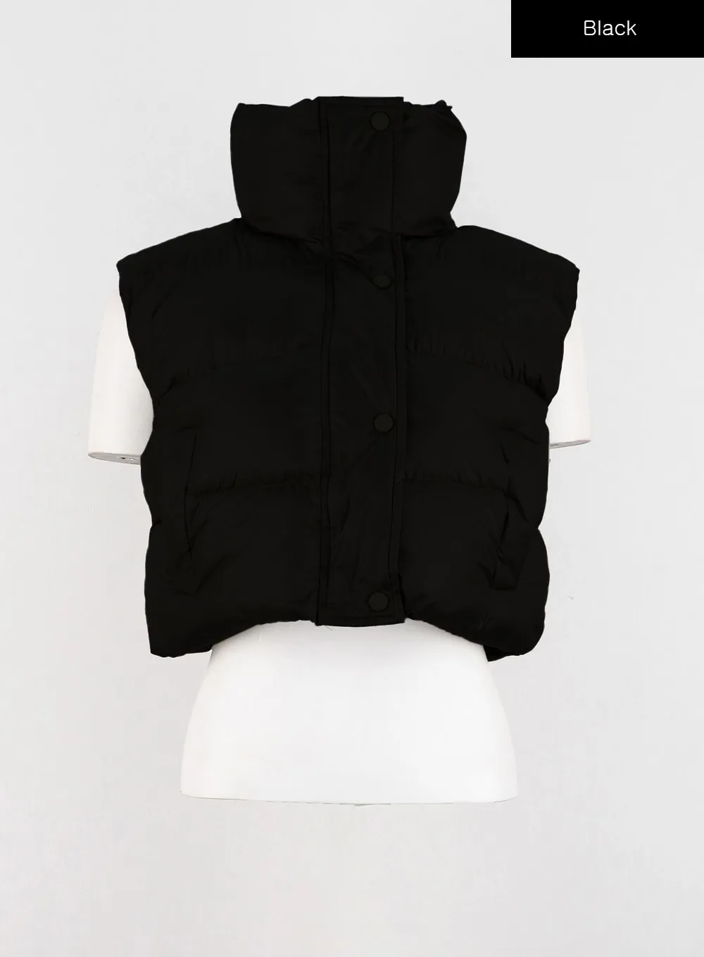 Crop Puffer Vest IO326