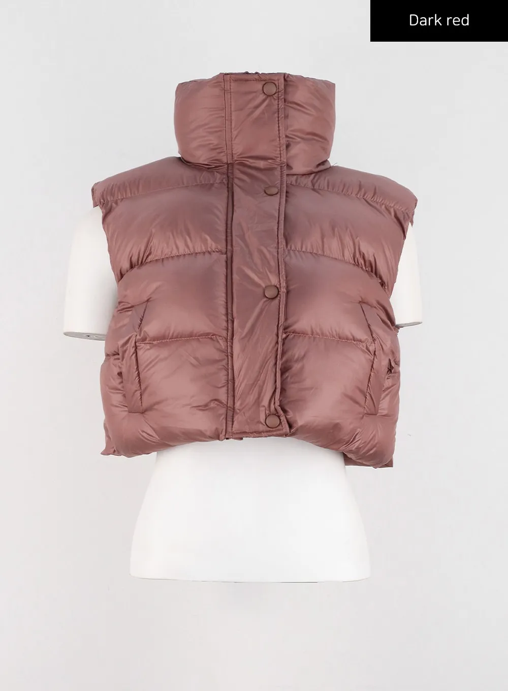 Crop Puffer Vest IO326