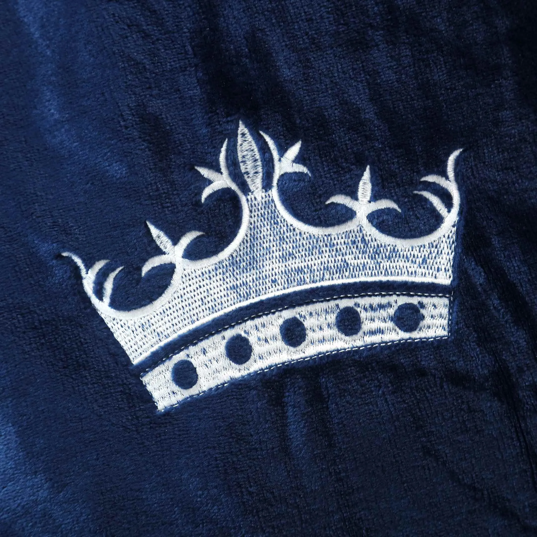 Crown Embroidered Fleece Baby Bundle