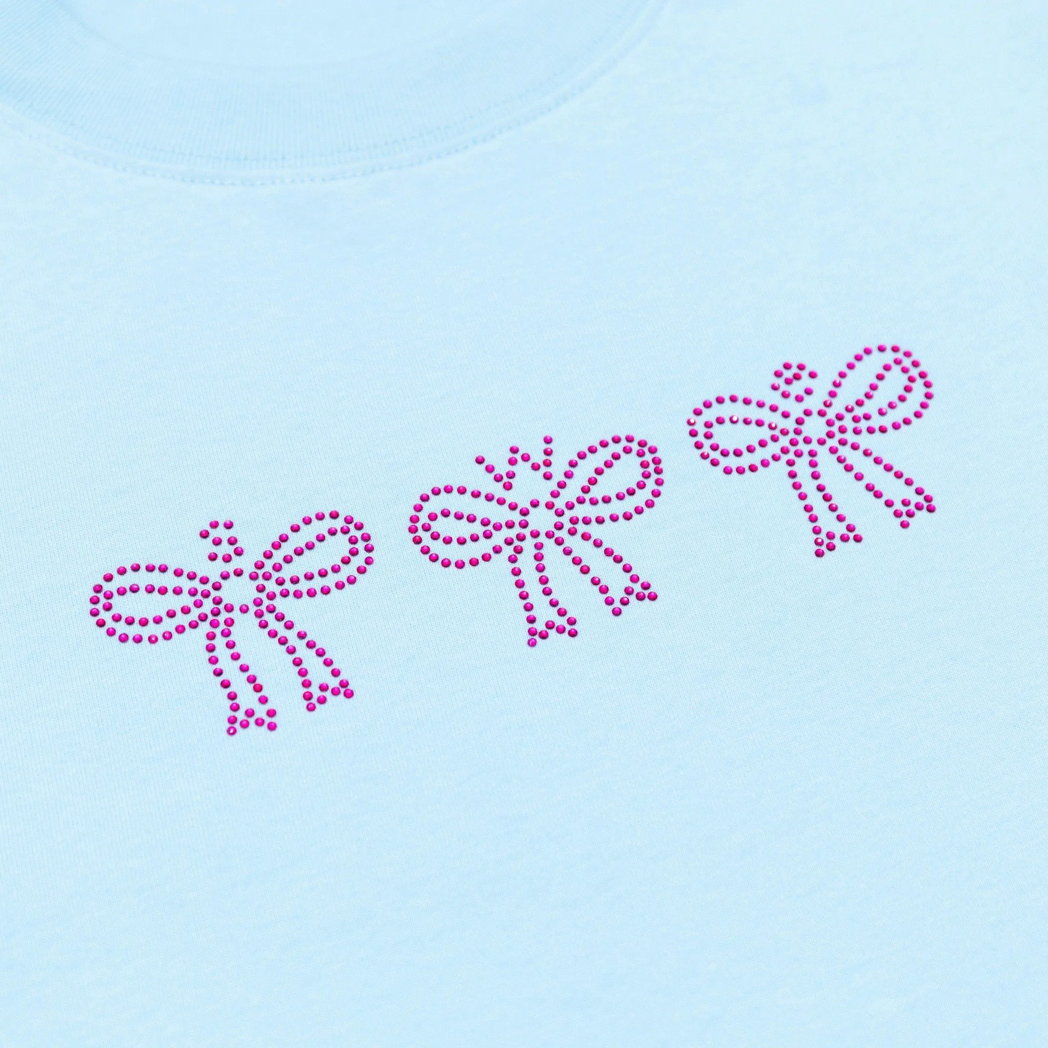 CRYSTAL BABY TEE - PASTEL BLUE