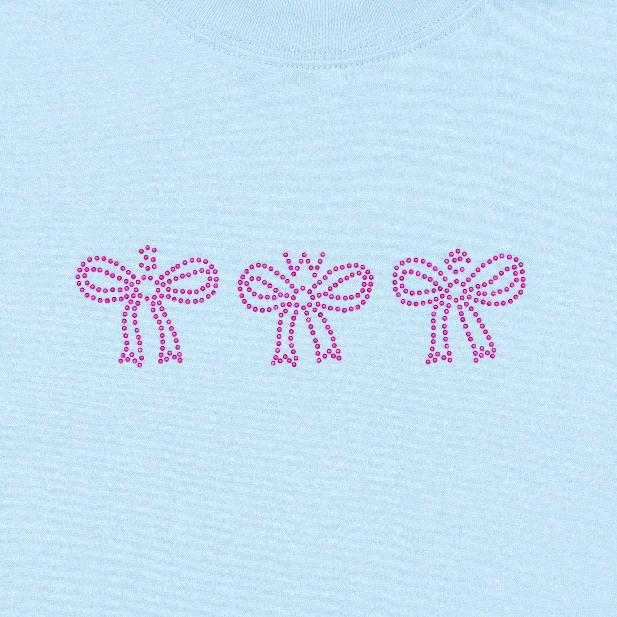 CRYSTAL BABY TEE - PASTEL BLUE