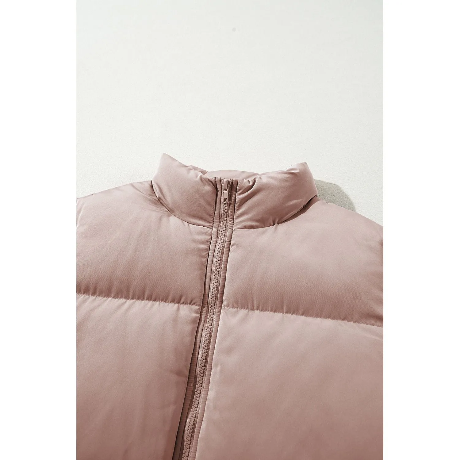 Cuddle Season Full Zipper Quilted Puffer Jacket