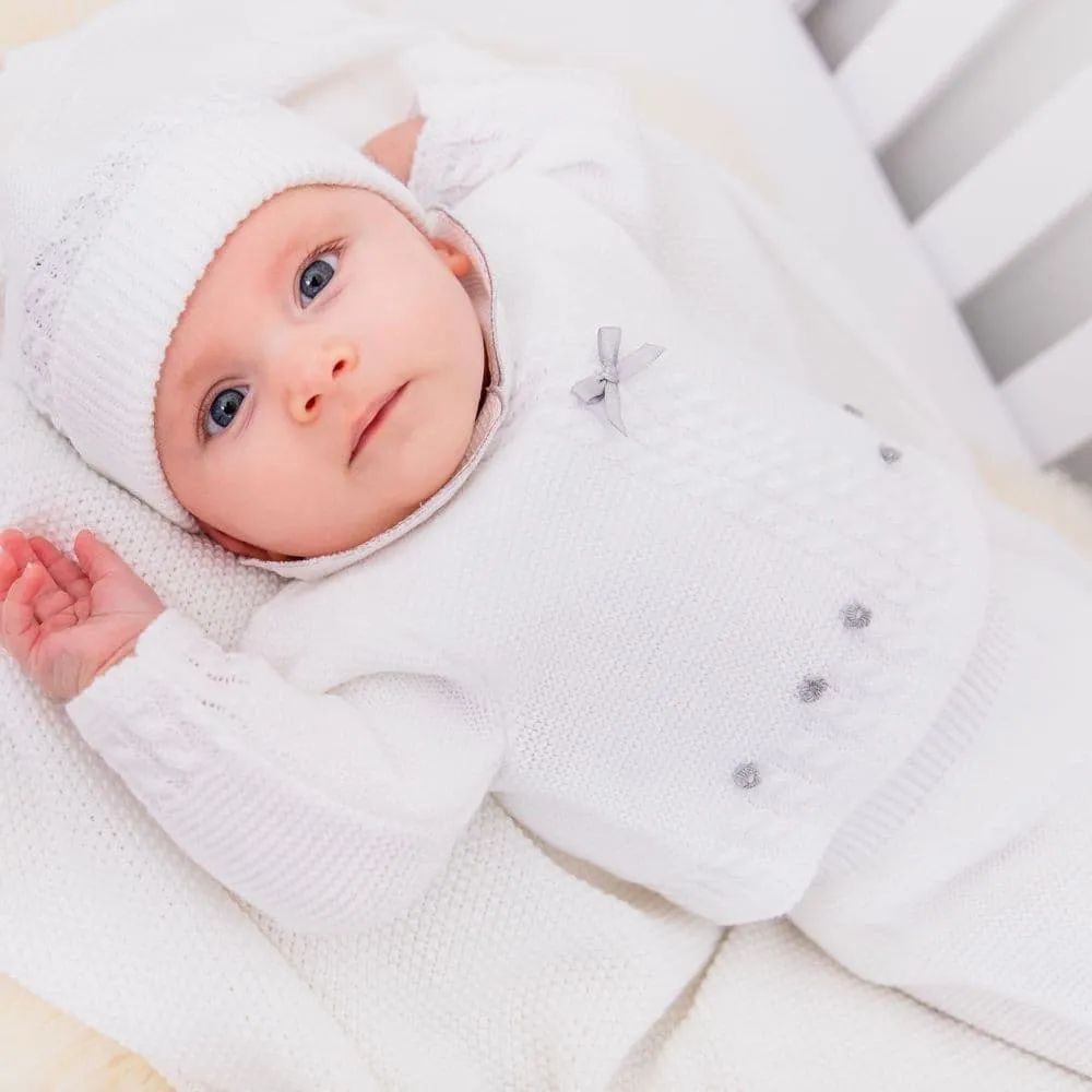 Dandelion White Knitted Leggins and Jumper