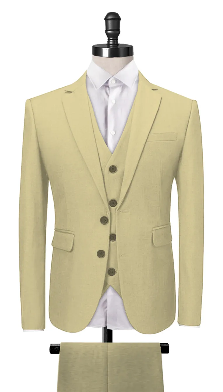 Dark Cream 3-Piece Suit