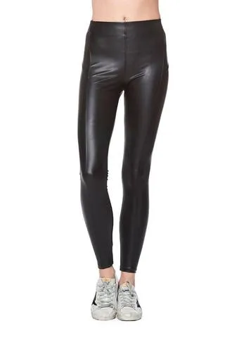 David Lerner - Seamed High Rise Vegan Leather Legging