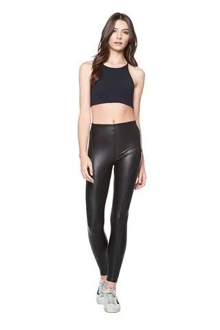 David Lerner - Seamed High Rise Vegan Leather Legging