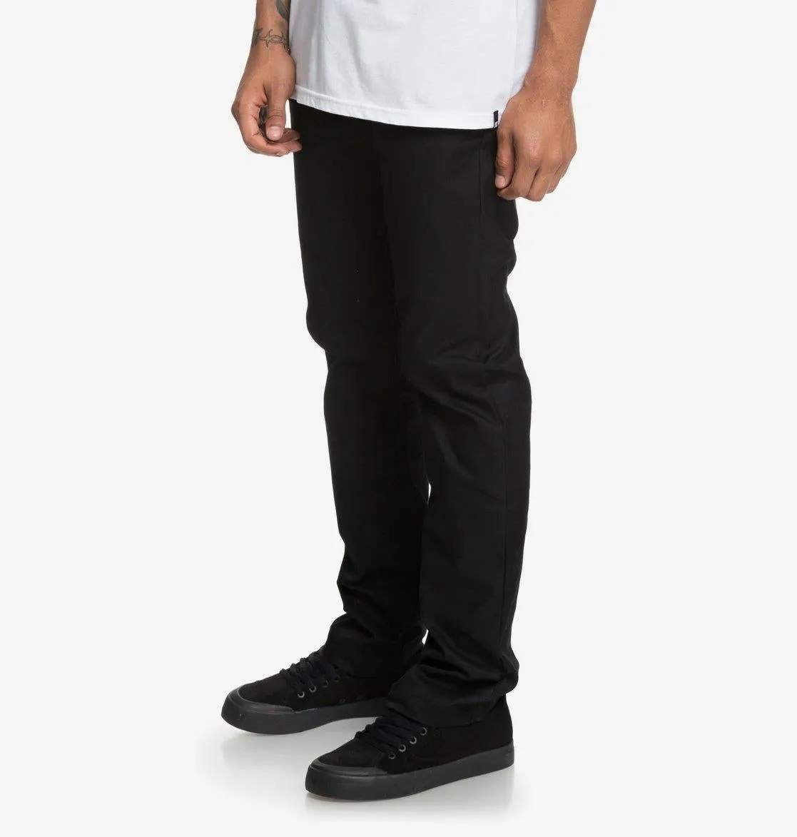 DC Shoes Worker Straight Fit Chino Pants Black