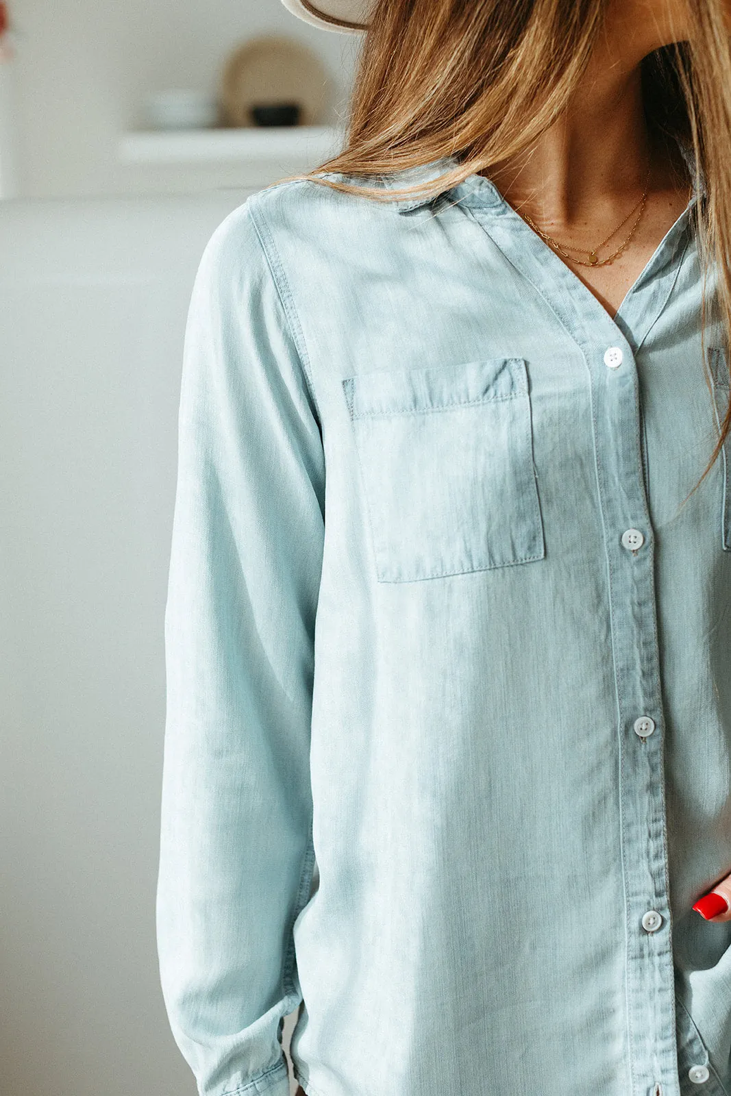 Deacon Chambray Top