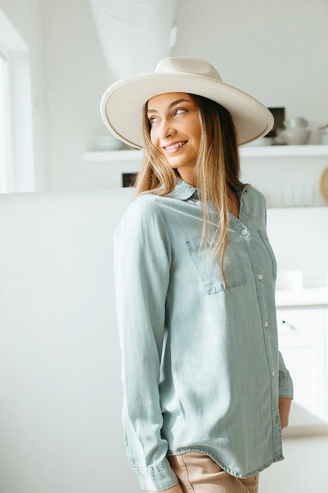 Deacon Chambray Top