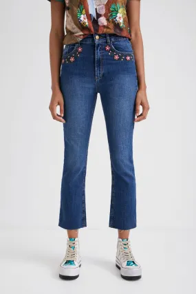 Desigual - Flared cropped jeans - 22SWDD30 - LAST ONE